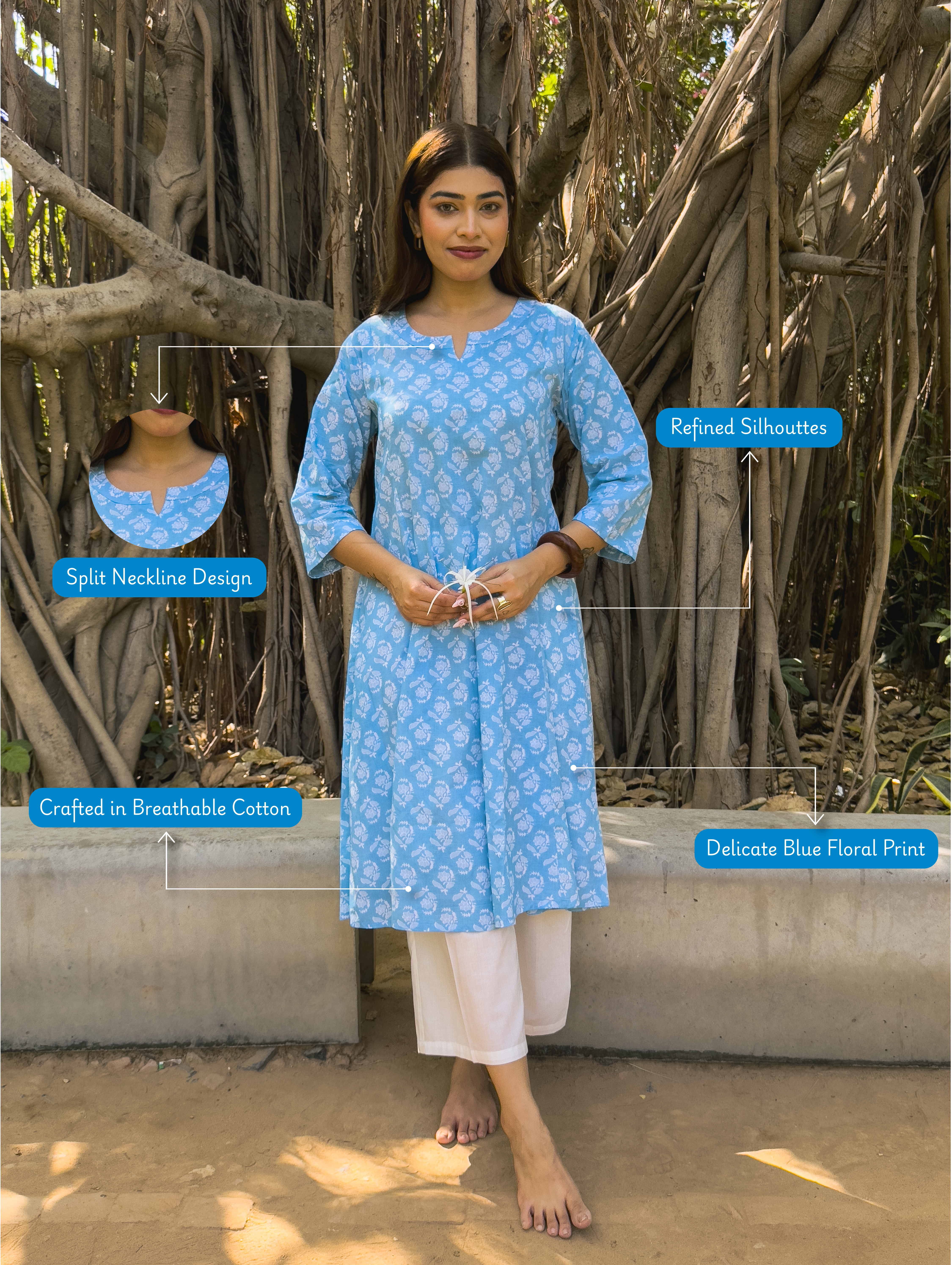 Meher Set - Aqua Bloom image 5
