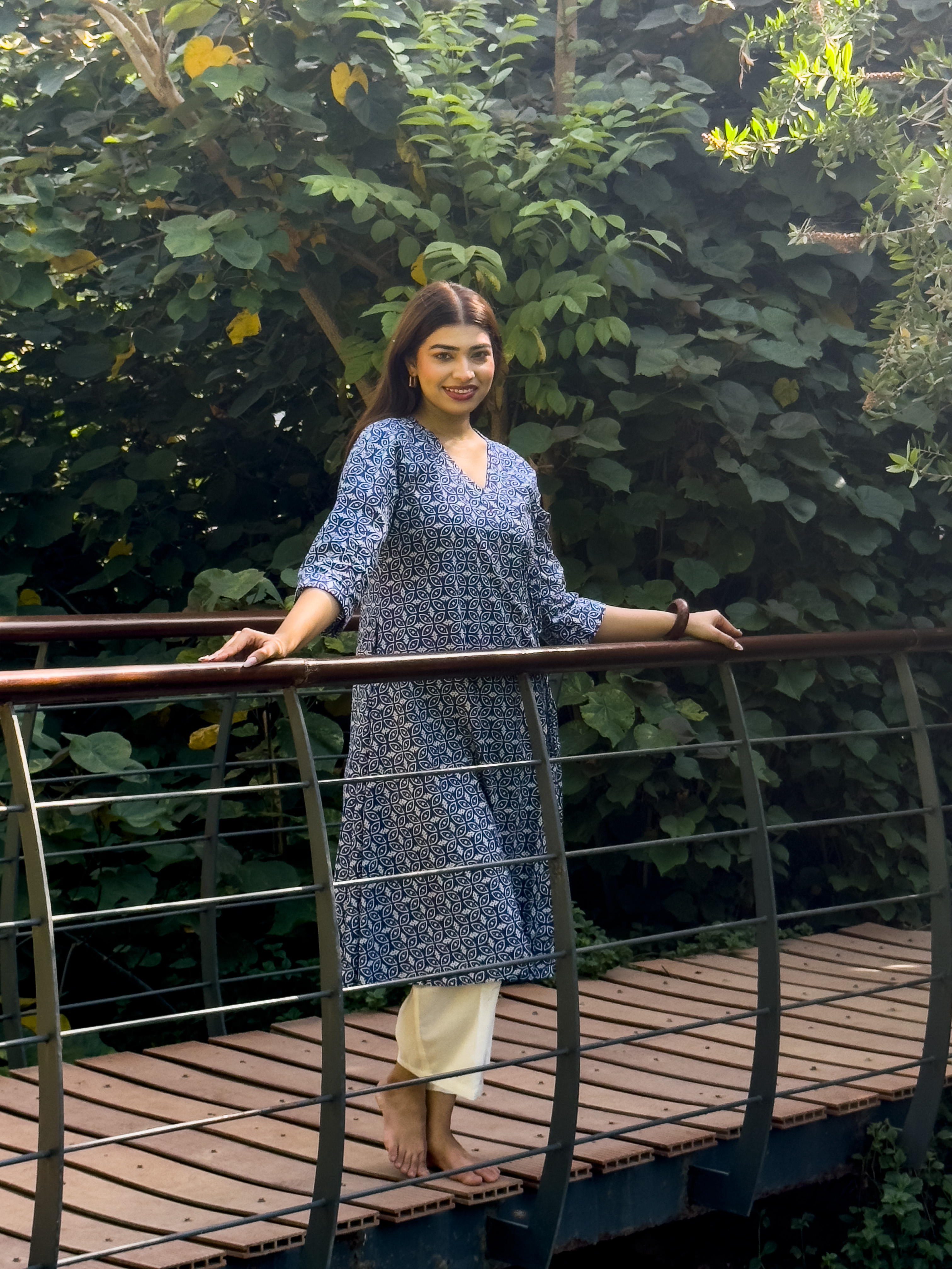 Reva Set - Indigo Lattice image 2