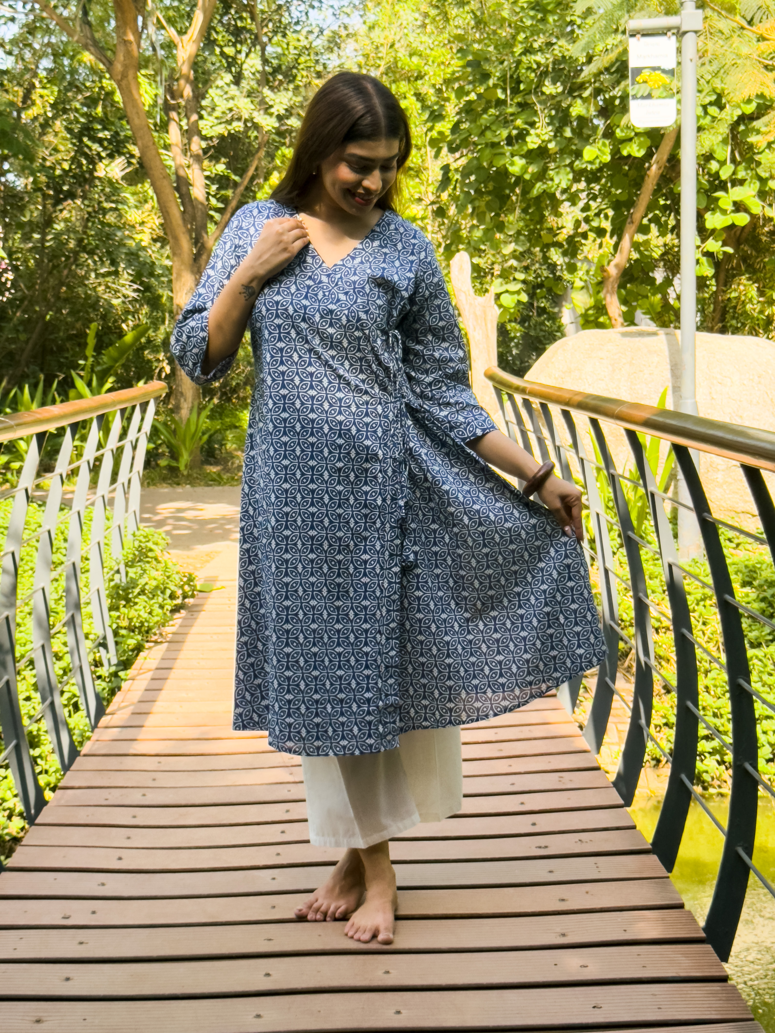 Reva Set - Indigo Lattice image 4